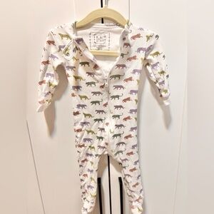 Colorful Animal Print Kids Footie